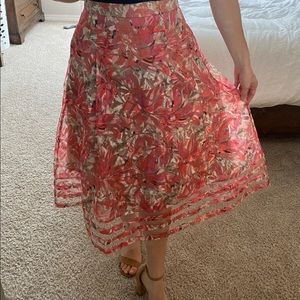Anthropologie midi skirt